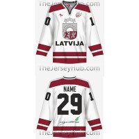 Team Latvia 2008 Hockey Jersey Light