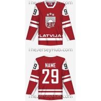 Team Latvia Hockey Jersey Dark