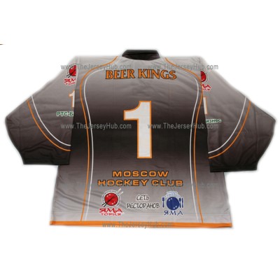 Beer Kings #1 Goalie Russian Hockey Jersey Dark Beer Kings #1 Goalie Russian Hockey Jersey Dark