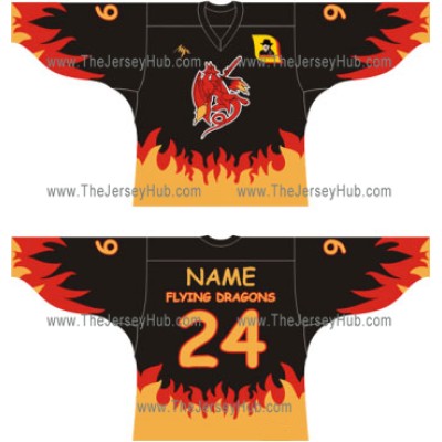 Flying Dragons Russian Hockey Jersey Dark