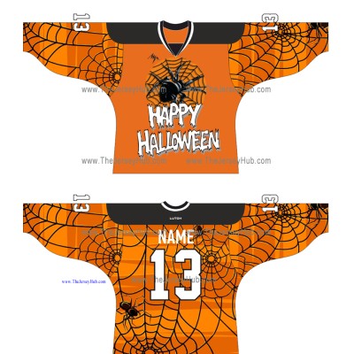 Halloween Russian Hockey Jersey 2014-15 Dark Halloween Russian Hockey Jersey 2014-15 Dark