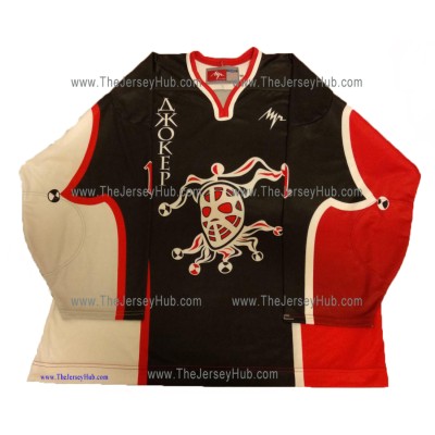 Joker #1 Goalie Russian Hockey Jersey Dark