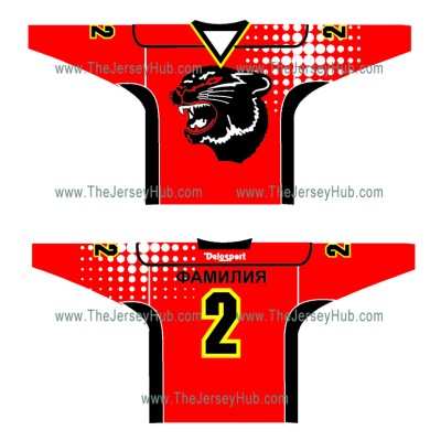 Black Panther Russian Hockey Jersey Dark