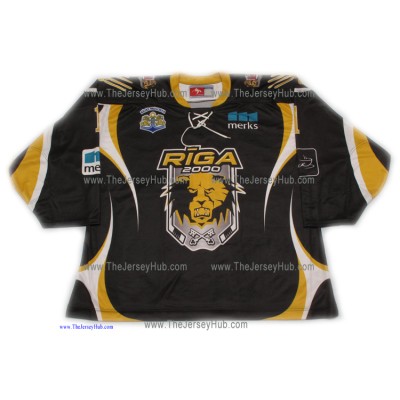 Riga 2000 #1 Goalie Hockey Jersey Dark