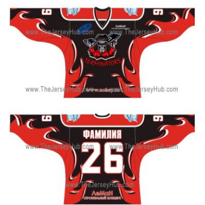 Terminators Russian Hockey Jersey Dark Terminators Russian Hockey Jersey Dark
