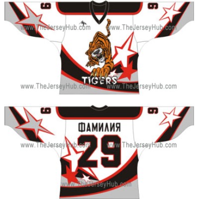 Tigers Russian Hockey Jersey Light
