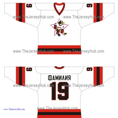 Red Army CSKA Moscow Penguins 1999-00 Russian Hockey Jersey Light