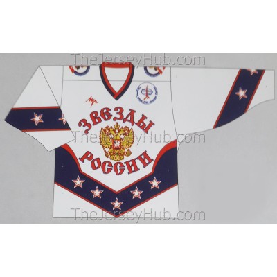 Stars of Russia 2000 Russian Hockey Jersey Light Stars of Russia 2000 Russian Hockey Jersey Light