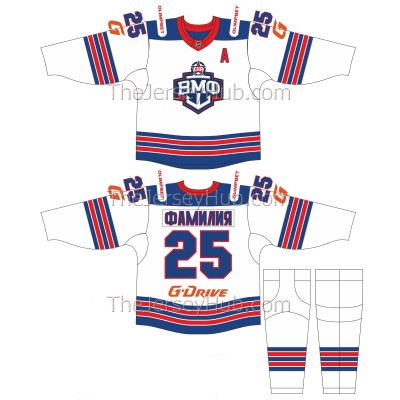 SKA-VMF St. Petersburg Navy VHL 2025-26 Russian Hockey Jersey Light