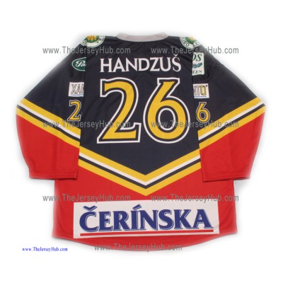 HC HKM Zvolen 2004-05 Slovak Extraliga Hockey Jersey Michal Handzus Dark HC HKM Zvolen 2004-05 Slovak Extraliga Hockey Jersey Michal Handzus Dark