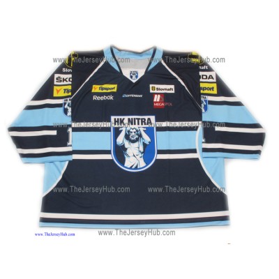 HK Nitra 2012-13 Slovak Extraliga #1 Goalie Slovak Hockey Jersey Dark HK Nitra 2012-13 Slovak Extraliga #1 Goalie Slovak Hockey Jersey Dark
