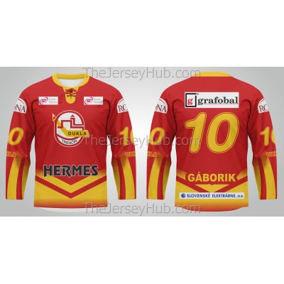 HC Dukla Trencin 2004-05 Slovak Extraliga Hockey Jersey Pavol Demitra Dark