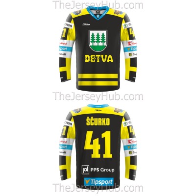 HC 07 Detva Tipsport Extraliga 2018-19 Slovak Hockey Jersey Dark