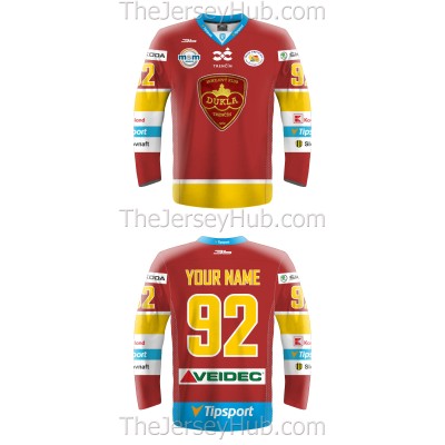Dukla Trencin Tipsport Extraliga 2018-19 Slovak Hockey Jersey Dark