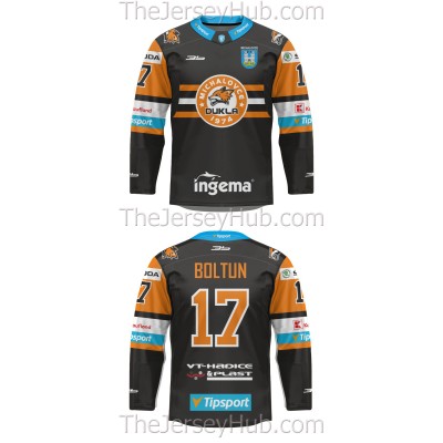 Dukla Michalovce Tipsport Extraliga 2019-20 Slovak Hockey Jersey Dark