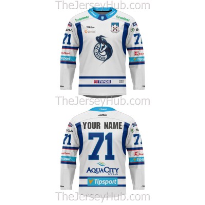 Poprad Tipsport Extraliga 2019-20 Slovak Hockey Jersey Light