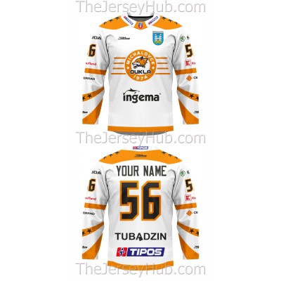 Dukla Michalovce Tipos Extraliga 2020-21 Slovak Hockey Jersey Light