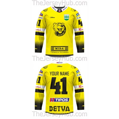 HC 07 Detva Tipos Extraliga 2020-21 Slovak Hockey Jersey Light