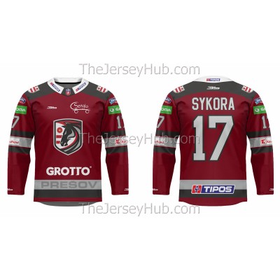 HC 21 Presov Tipos Extraliga 2021-22 Slovak Hockey Jersey Dark