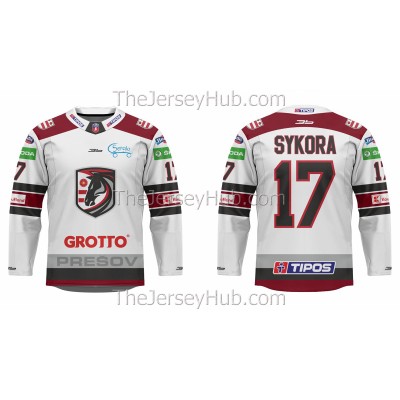 HC 21 Presov Tipos Extraliga 2021-22 Slovak Hockey Jersey Light