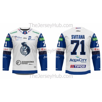 Poprad Tipos Extraliga 2021-22 Slovak Hockey Jersey Light