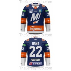 Dukla Michalovce Tipos Extraliga 2022-23 Slovak Hockey Jersey Dark