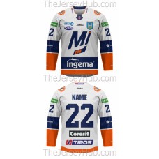 Dukla Michalovce Tipos Extraliga 2022-23 Slovak Hockey Jersey Light