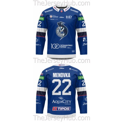 Poprad Tipos Extraliga 2022-23 Slovak Hockey Jersey Dark