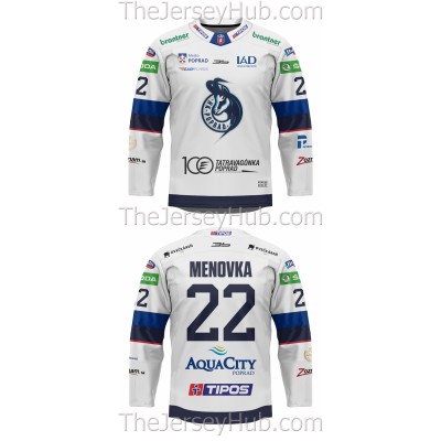 Poprad Tipos Extraliga 2022-23 Slovak Hockey Jersey Light