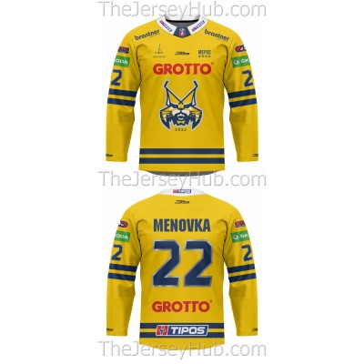 HK Spisska Nova Ves Tipos Extraliga 2022-23 Slovak Hockey Jersey Dark Alternate