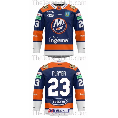 Dukla Michalovce Tipos Extraliga 2023-24 Slovak Hockey Jersey Dark