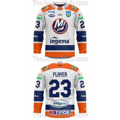 Dukla Michalovce Tipos Extraliga 2023-24 Slovak Hockey Jersey Light