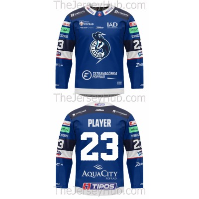 Poprad Tipos Extraliga 2023-24 Slovak Hockey Jersey Dark