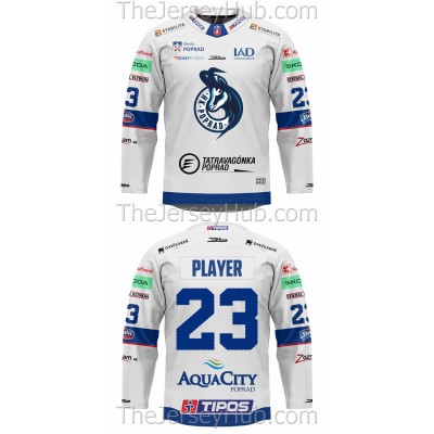 Poprad Tipos Extraliga 2023-24 Slovak Hockey Jersey Light