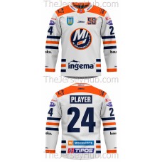 Dukla Michalovce Tipos Extraliga 2024-25 Slovak Hockey Jersey Light