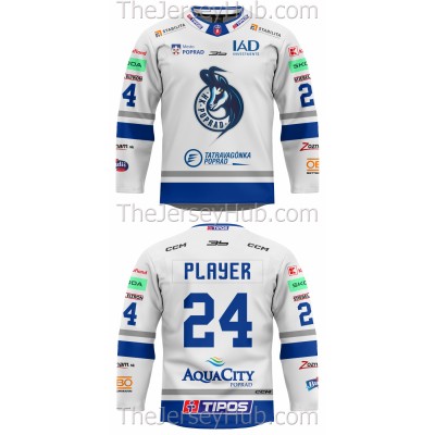Poprad Tipos Extraliga 2024-25 Slovak Hockey Jersey Light