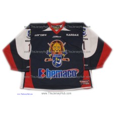 MHK Humenne 2013-14  Slovak #1 Goalie Hockey Jersey Dark