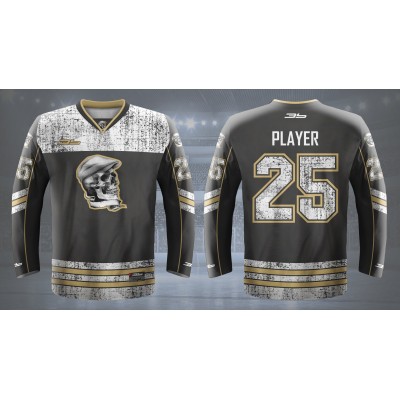 Deadly Skulls Hockey Jersey Dark