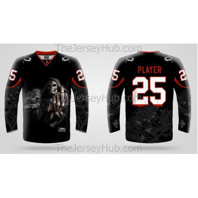 Middle Finger Halloween Jersey Dark