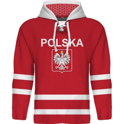 Team Poland Polska Hooded Sweatshirt Dark 1