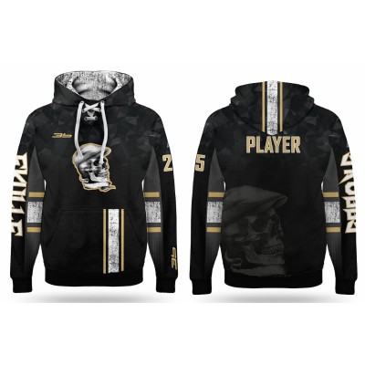 Deadly Skulls Hooded Sweatshirt Dark