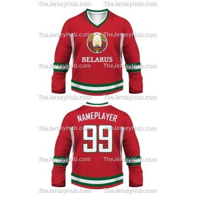 Team Belarus Hockey Jersey Dark