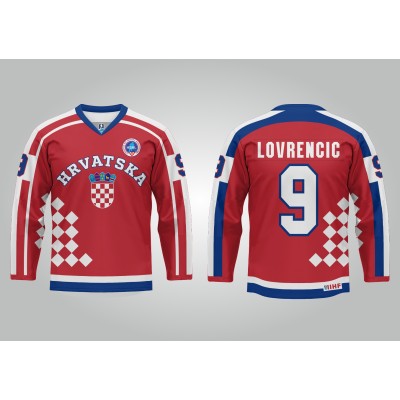 Team Croatia Hockey Jersey Dark