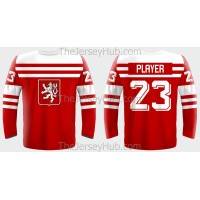 Team Czechoslovakia 1947 Retro Czech Hockey Jersey Red