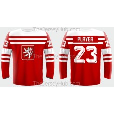 Team Czechoslovakia 1947 Retro Czech Hockey Jersey Red