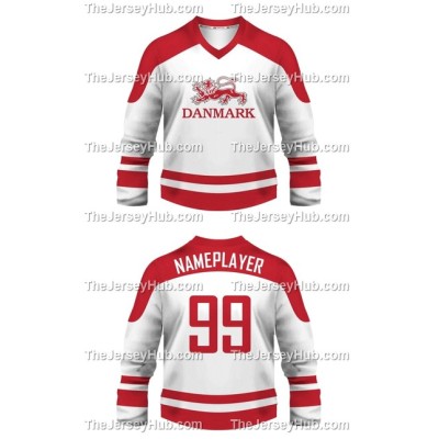 Team Denmark Hockey Jersey Light