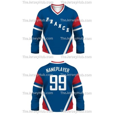 Team France Hockey Jersey Dark