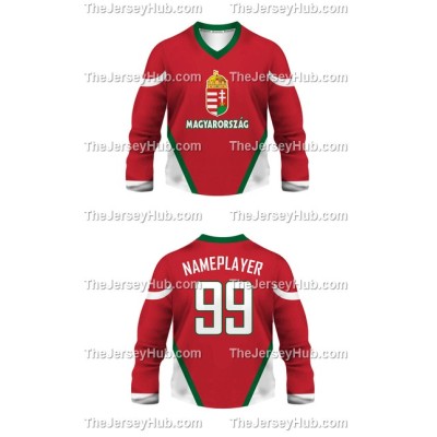 Team Hungary Hockey Jersey Dark