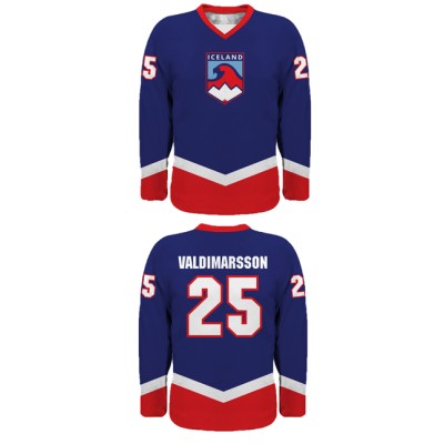 Team Iceland Hockey Jersey Dark