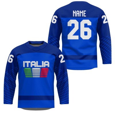 Team Italy Italia 2026 Hockey Jersey Dark